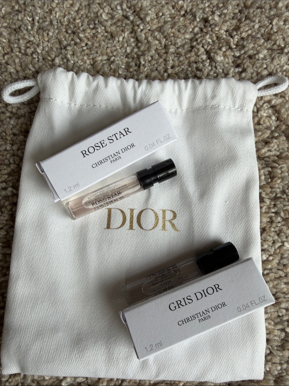 Dior Rose Star & Gris Dior Samples New